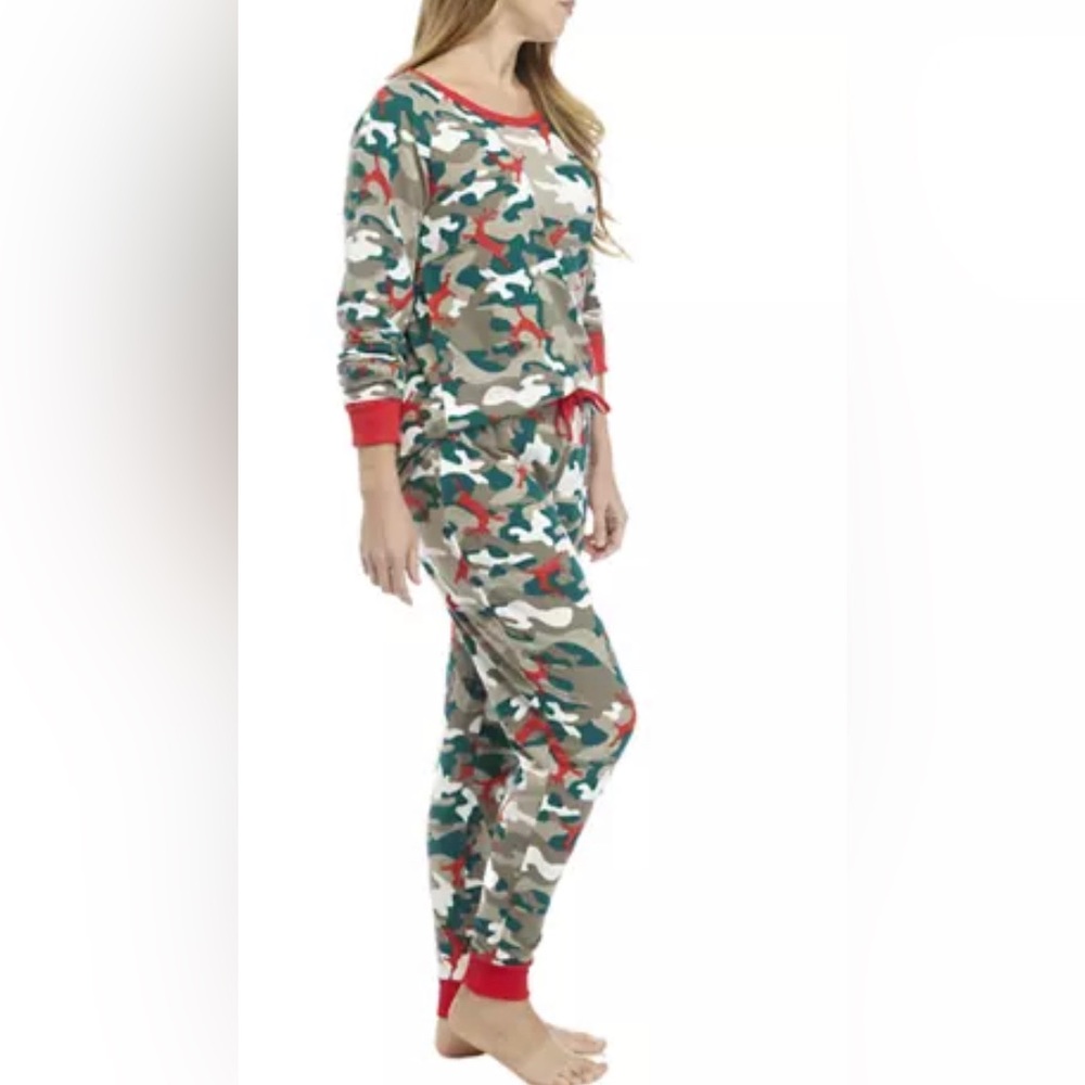 PAJAMARAMA Big & Tall Camo /Deer Print 2pc PJ Set..Size: XLT